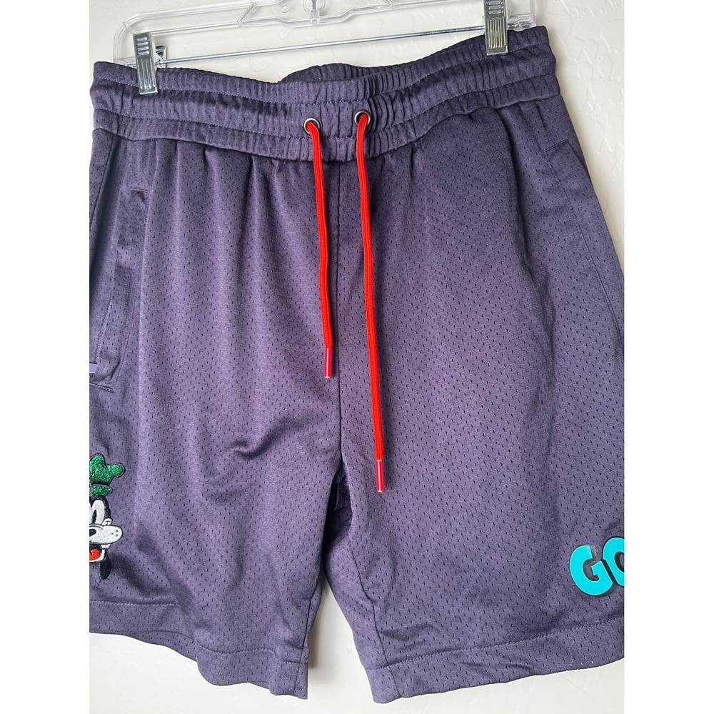 Disney Mickey and Friends Goofy Purple Mesh Basketball Shorts Mens Large LG